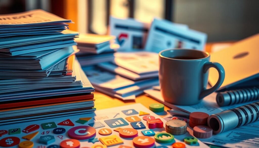 A vibrant collection of educational funding resources, including a stack of books, a laptop, and various financial documents. The scene is illuminated by warm, directional lighting, casting subtle shadows and highlighting the textures of the materials. The foreground features a colorful array of icons and symbols representing different sources of funding, such as scholarships, grants, and loans. The middle ground showcases a modern, minimalist workspace with a sleek, silver laptop and a cup of coffee, hinting at the diligence and focus required to navigate the educational funding landscape. The background is blurred, suggesting a sense of focus and concentration on the task at hand.
